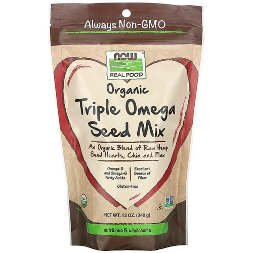 <img alt="NOW Foods, Real Food, Organic Triple Omega Seed Mix, 12 oz (340 g)" title="NOW Foods, Real Food, Organic Triple Omega Seed Mix, 12 oz (340 g),733739063236"
