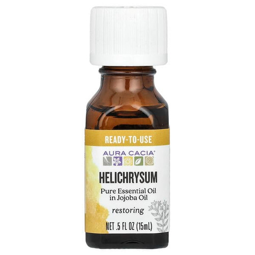 <img alt="Aura Cacia, Pure Essential Oil in Jojoba Oil, Helichrysum, 0.5 fl oz (15 ml)" title="Aura Cacia, Pure Essential Oil in Jojoba Oil, Helichrysum, 0.5 fl oz (15 ml),051381912352"