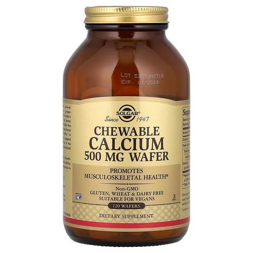 <img alt="Solgar, Chewable Calcium, 120 Wafers (500 mg per Wafer)" title="Solgar, Chewable Calcium, 120 Wafers (500 mg per Wafer),033984004108"