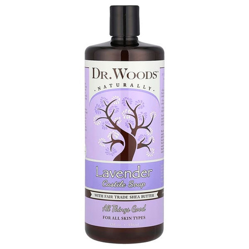 <img alt="Dr. Woods, Lavender Castile Soap with Fair Trade Shea Butter, 32 fl oz (946 ml)" title="Dr. Woods, Lavender Castile Soap with Fair Trade Shea Butter, 32 fl oz (946 ml),689191523163"