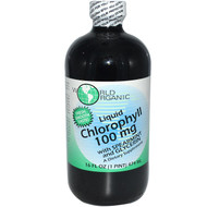 World Organic, Liquid Chlorophyll, with Spearmint and Glycerin, 100 mg, 16 fl oz (474 ml)