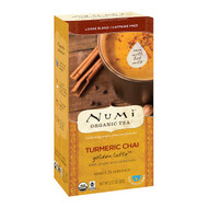 Numi Tea, Organic Tea, Loose Blend, Turmeric Chai, Golden Latte, Caffeine Free, 2.12 oz (60 g)