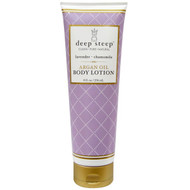 Deep Steep, Argan Oil Body Lotion, Lavender - Chamomile, 8 fl oz (236 ml)