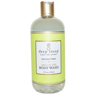 Deep Steep, Argan Oil Body Wash, Coconut Lime, 17 fl oz (502 ml)