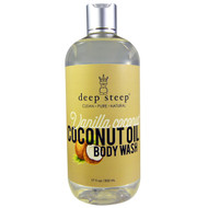 Deep Steep Coconut Oil Body Wash Vanilla Coconut -- 17 fl oz
