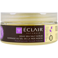 Eclair Naturals, Dead Sea Salt Scrub, French Lavender, 9 oz (255 g)