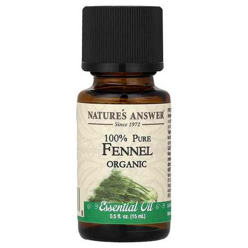 <img alt="Natures Answer, 100% Pure Organic Essential Oil, Fennel, 0.5 fl oz (15 ml)" title="Natures Answer, 100% Pure Organic Essential Oil, Fennel, 0.5 fl oz (15 ml),083000266218"