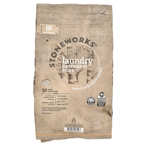 <img alt="Grab Green, Stoneworks, Laundry Detergent Pods, Birch Branch, 50 Loads, 1.65 lbs (750 g)" title="Grab Green, Stoneworks, Laundry Detergent Pods, Birch Branch, 50 Loads, 1.65 lbs (750 g),854822003493"