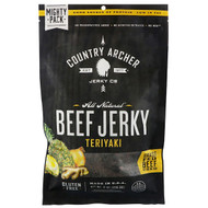 Country Archer Jerky, All Natural Beef Jerky, Teriyaki, 8 oz (226.8 g)