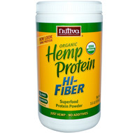 Nutiva, Organic Hemp Protein, Hi-Fiber, 16 oz (454 g)