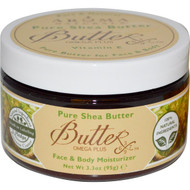 Aroma Naturals, Pure Shea Butter, Face & Body Moisturizer, 3.3 oz (95 g)