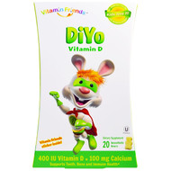 Vitamin Friends, DiYo Vitamin D, Banana/Vanilla, 20 Bears