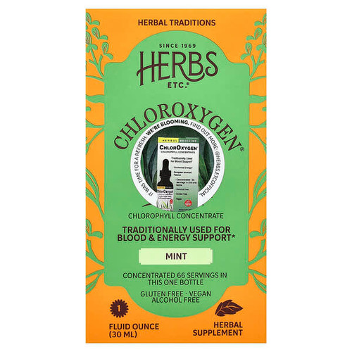 <img alt="Herbs Etc., ChlorOxygen, Chlorophyll Concentrate, Alcohol Free, Mint, 1 fl oz (30 ml)" title="Herbs Etc., ChlorOxygen, Chlorophyll Concentrate, Alcohol Free, Mint, 1 fl oz (30 ml),765704319215"