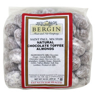 Bergin Fruit and Nut Company, Natural, Chocolate Toffee Almonds, 16 oz (454 g)