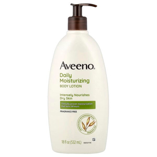 <img alt="Aveeno, Daily Moisturizing Body Lotion, Fragrance Free, 18 fl oz (532 ml)" title="Aveeno, Daily Moisturizing Body Lotion, Fragrance Free, 18 fl oz (532 ml),381370038443"