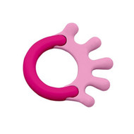iPlay Inc., Green Sprouts, Cornstarch Hand Teether, Pink, 1 Teether