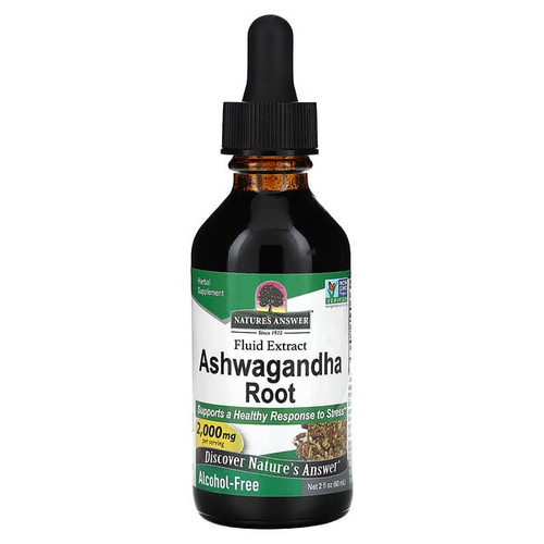 <img alt="Natures Answer, Ashwagandha Root, Fluid Extract, Alcohol-Free, 2,000 mg, 2 fl oz (60 ml)" title="Natures Answer, Ashwagandha Root, Fluid Extract, Alcohol-Free, 2,000 mg, 2 fl oz (60 ml),083000005770"