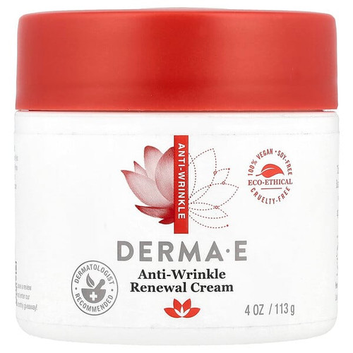 <img alt="DERMA E, Anti-Wrinkle Renewal Cream, 4 oz (113 g)" title="DERMA E, Anti-Wrinkle Renewal Cream, 4 oz (113 g),030985004809"