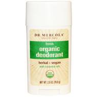 Dr. Mercola, Organic Deodorant, Fresh, 2.5 oz (70.8 g)