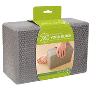 Gaiam Flower of Life Embossed Foam Yoga Block - 1 Block