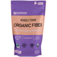 MRM, Whole Food, Organic Fiber with Enzymes and Prebiotics, Unflavored, 9.3 oz (256 g)