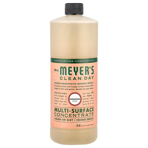 <img alt="Mrs. Meyers Clean Day, Multi-Surface Concentrate, Geranium, 32 fl oz (946 ml)" title="Mrs. Meyers Clean Day, Multi-Surface Concentrate, Geranium, 32 fl oz (946 ml),808124134409"