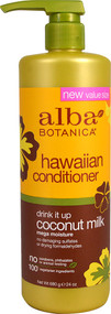 Alba Botanica Hawaiian Conditioner Drink It Up Coconut Milk - 24 oz