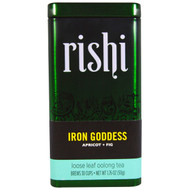 Rishi Tea, Iron Goddess, Loose Leaf Oolong Tea, Apricot + Fig, 1.76 oz (50 g)