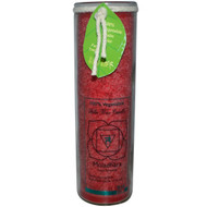 3 PACK of Aloha Bay Palm Wax Candle Chakra Jar Muladhara Red -- 1 Candle