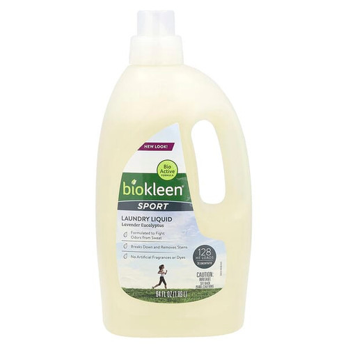 <img alt="Biokleen, Sport, Laundry Liquid, Lavender Eucalyptus, 64 fl oz (1.89 L)" title="Biokleen, Sport, Laundry Liquid, Lavender Eucalyptus, 64 fl oz (1.89 L),717256000103"