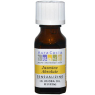 Aura Cacia, Pure Essential Oils, Jasmine Absolute, Sensualizing, .5 fl oz (15 ml)
