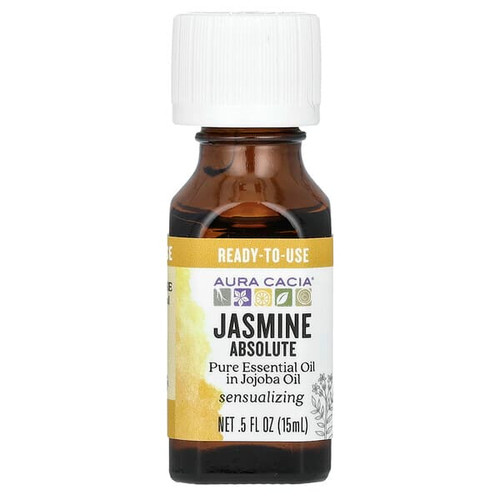 <img alt="Aura Cacia, Pure Essential Oil In Jojoba Oil, Jasmine Absolute, 0.5 fl oz (15 ml)" title="Aura Cacia, Pure Essential Oil In Jojoba Oil, Jasmine Absolute, 0.5 fl oz (15 ml),051381912284"