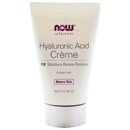 Now Foods, Solutions, Hyaluronic Acid Creme, PM Moisture Renew Formula, 2 fl oz (59 ml)