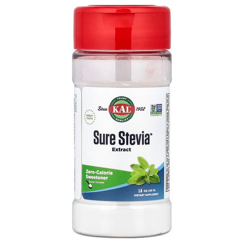 <img alt="KAL, Sure Stevia Extract, 1.4 oz (40 g)" title="KAL, Sure Stevia Extract, 1.4 oz (40 g),021245391005"