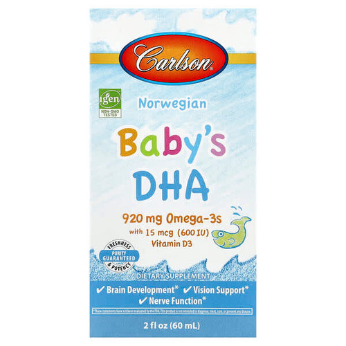 <img alt="Carlson, Norwegian Babys DHA, 2 fl oz (60 ml)" title="Carlson, Norwegian Babys DHA, 2 fl oz (60 ml),088395186004"
