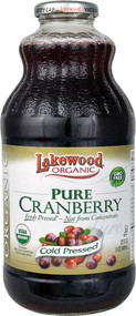 Lakewood Organic Cold Pressed Juice  Pure Cranberry - 32 fl oz