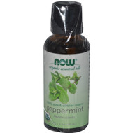 Now Foods, Organic Essential Oils, Peppermint, 1 fl oz (30ml)