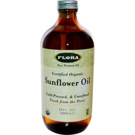 Flora, Certified Organic Sunflower Oil, 17 fl oz (500 ml)