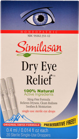 Similasan, Dry Eye Relief, Single-Use Sterile Eye Drops, 0.014 fl oz (0.4 ml) Each (Discontinued Item)