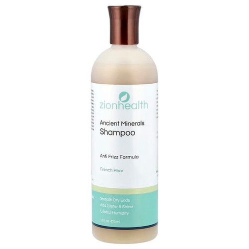 <img alt="Zion Health, Ancient Minerals Shampoo, Anti Frizz Formula, French Pear, 16 fl oz (473 ml)" title="Zion Health, Ancient Minerals Shampoo, Anti Frizz Formula, French Pear, 16 fl oz (473 ml),093141101378"