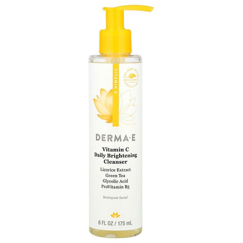 <img alt="DERMA E, Vitamin C Daily Brightening Cleanser, 6 fl oz (175 ml)" title="DERMA E, Vitamin C Daily Brightening Cleanser, 6 fl oz (175 ml),030985006032"
