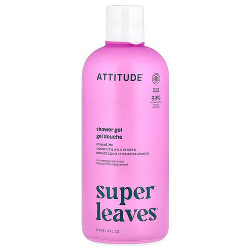 <img alt="ATTITUDE, Super Leaves, Shower Gel, Coconut & Wild Berries, 16 fl oz (473 ml) (Discontinued Item)" title="ATTITUDE, Super Leaves, Shower Gel, Coconut & Wild Berries, 16 fl oz (473 ml) (Discontinued Item),626232112979"