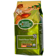 Green Mountain Coffee, Organic Whole Bean French Roast Decaf, Dark Roast, 10 oz (283 g)