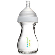 Born Free, Breeze, Baby Bottle, Glass, 0m+, Slow Flow, 1 Bottle, 5 oz (147 ml)