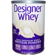 Designer Protein Premium Natural Whey Protein Powder Unflavored -- 12 oz