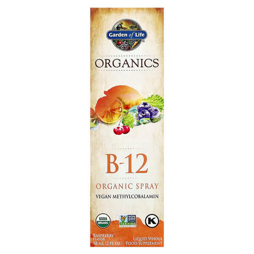 <img alt="Garden of Life, Organics, B-12 Organic Spray, Raspberry, 2 fl oz (58 ml)" title="Garden of Life, Organics, B-12 Organic Spray, Raspberry, 2 fl oz (58 ml),658010117791"
