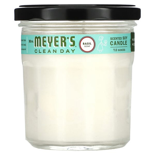 <img alt="Mrs. Meyers Clean Day, Scented Soy Candle, Basil, 7.2 oz (204 g)" title="Mrs. Meyers Clean Day, Scented Soy Candle, Basil, 7.2 oz (204 g),808124441163"