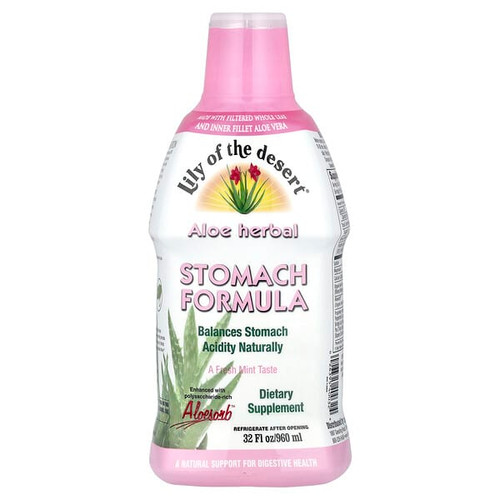 <img alt="Lily of the Desert, Aloe Herbal, Stomach Formula, Fresh Mint, 32 fl oz (960 ml)" title="Lily of the Desert, Aloe Herbal, Stomach Formula, Fresh Mint, 32 fl oz (960 ml),026395400324"
