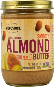 Woodstock, Smooth Almond Butter Lightly Toasted - 16 oz