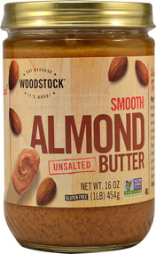 Woodstock, Almond Butter Smooth Unsalted - 16 oz